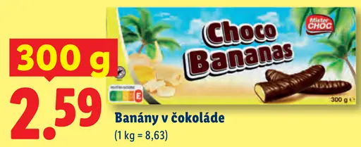 Choco Bananas banány v čokoláde
