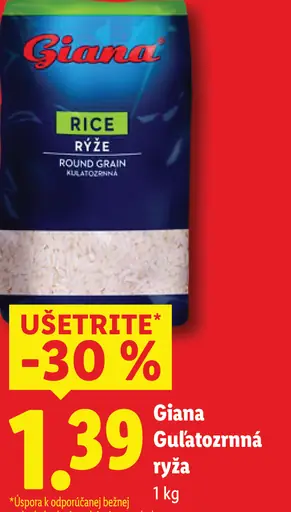 Giana Guľatozrnná ryža