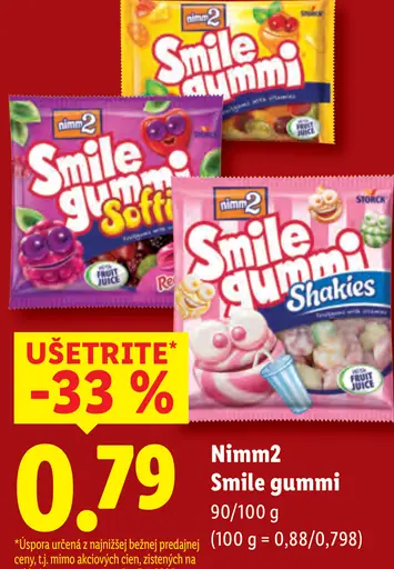 Nimm2 Smile gummi cukríky