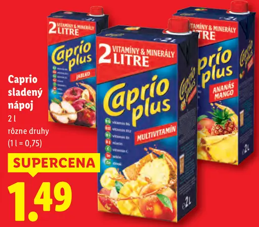 Caprio sladený nápoj