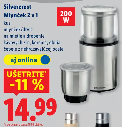 Silvercrest Mlynček 2 v 1