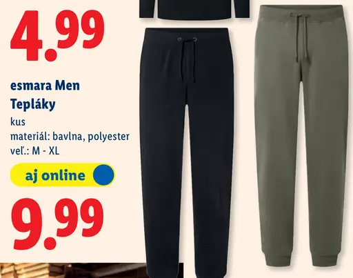 Esmara Men tepláky pánske