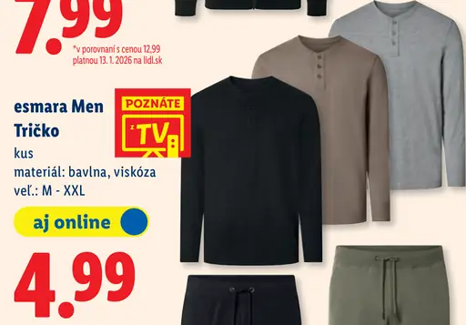 Esmara Men tričko pánske