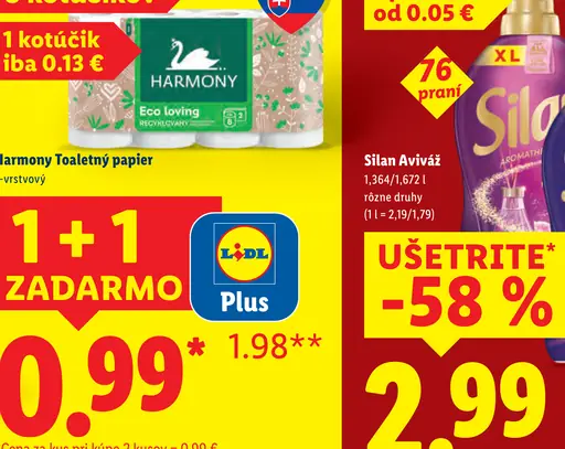 Harmony Toaletný papier 2-vrstvový