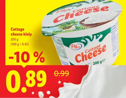 Pilos Cottage Cheese biely