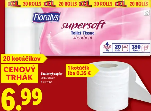 Floralys toaletný papier supersoft