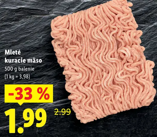 Mleté kuracie mäso