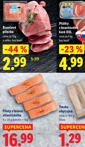 Bravčové pliecko bez kosti v celku