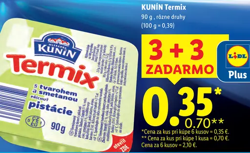 Kunin Termix tvarohový dezert rôzne druhy