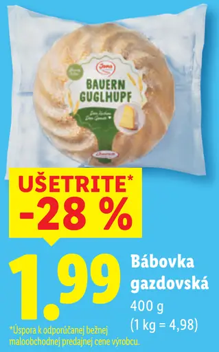 Bauern Guglhupf bábovka gazdovská