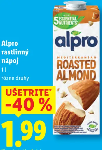 Alpro rastlinný nápoj