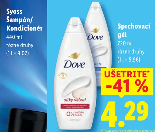 Syoss šampón alebo kondicionér rôzne druhy