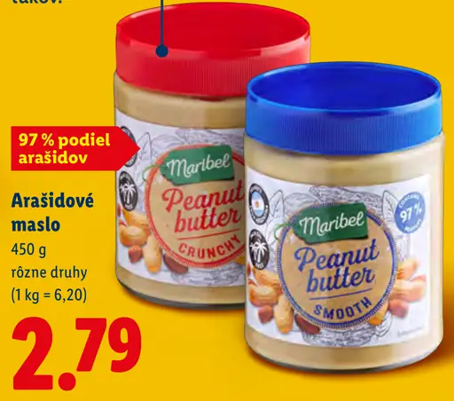 Maribel Arašidové maslo Peanut Butter crunchy