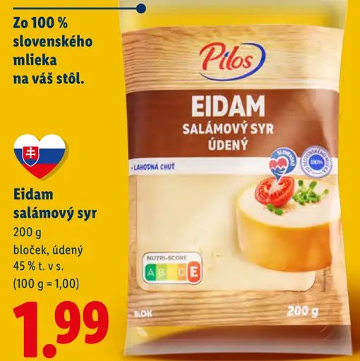Pilos Eidam salámový syr údený
