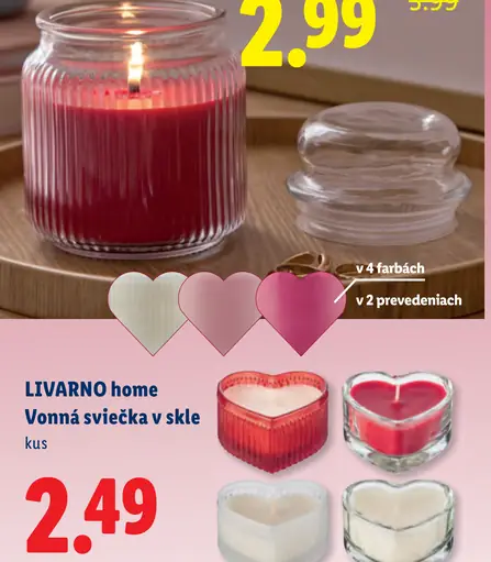 Livarnо Home Vonná sviečka v skle