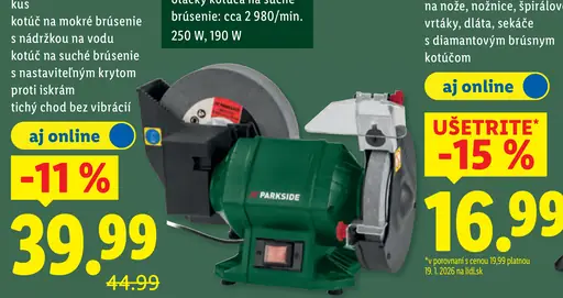Parkside Dvojitá brúska