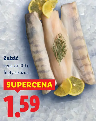 Lidl zubáč filety s kožou