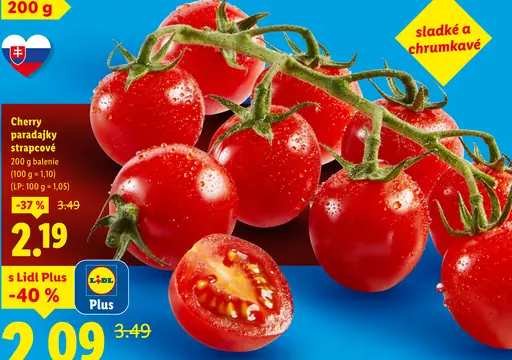 Paradajky cherry strapcové