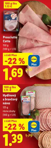 Dulano hydinový a bravčový nárez rôzne druhy