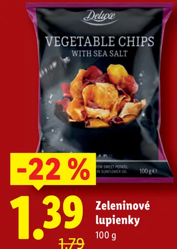 Deluxe Zeleninové lupienky