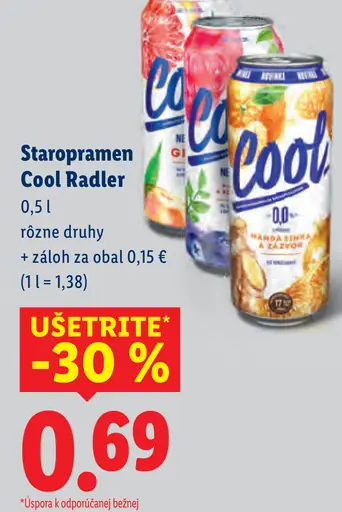 Staropramen Cool radler plechovka
