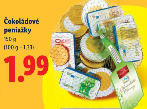 Favorina Čokoládové peniažky