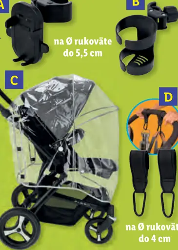 Lupilu Príslušenstvo k detskému kočíku ochranný obal do dažďa na kočík