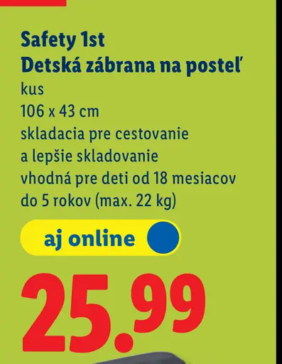 Safety 1st Detská zábrana na posteľ