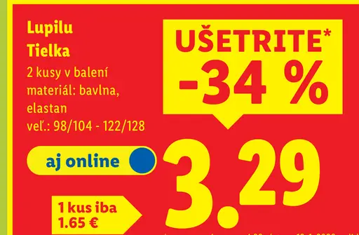 Lupilu tielka detské