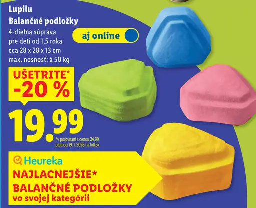 Lupilu balančné podložky