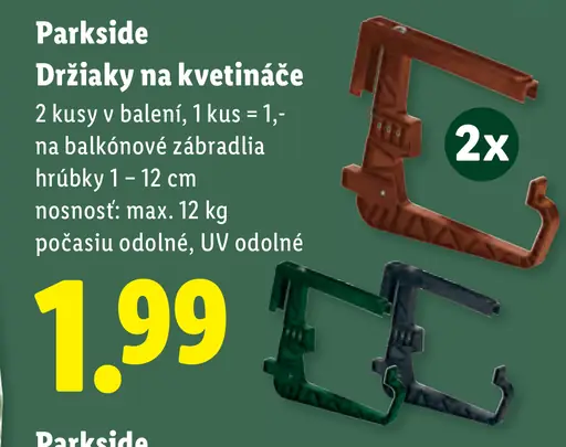 Parkside držiaky na kvetináče