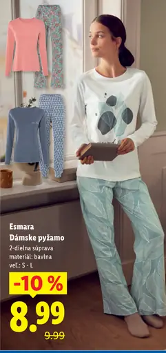 Esmara dámske pyžamo 2-dielna súprava