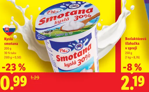 Pilos kyslá smotana 30 % tuku
