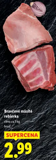 Bravčové mäsite rebierka