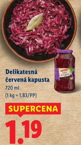 Delikatesná červená kapusta