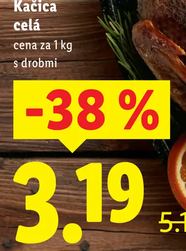 Kačica celá s drobmi
