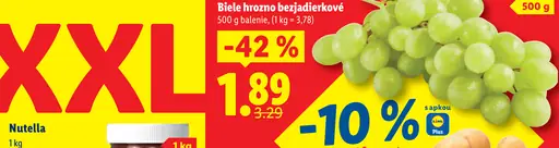 Biele hrozno bezjadierkové