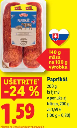 Nitranský Paprikáš krájaný