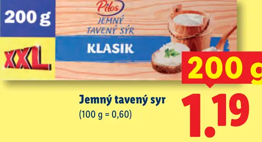 Pilos Jemný tavený syr Klasik