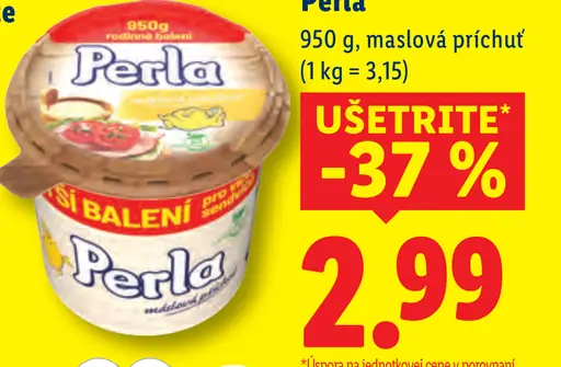 Perla nátierkové maslo