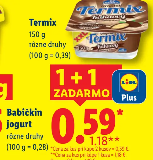 Termix tvarohový dezert