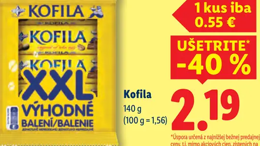 Kofila čokoládová tyčinka