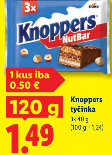 Knoppers NutBar tyčinka