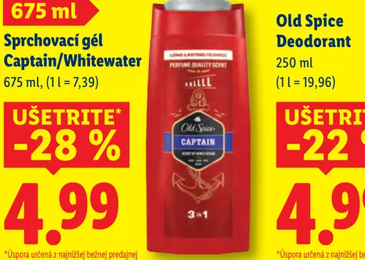 Old Spice sprchovací gél Captain/Whitewater