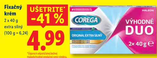 Corega fixačný krém extra silný