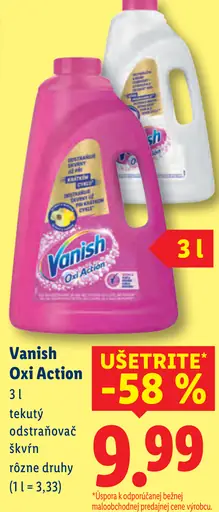 Vanish Oxi Action Tekutý odstraňovač škvŕn