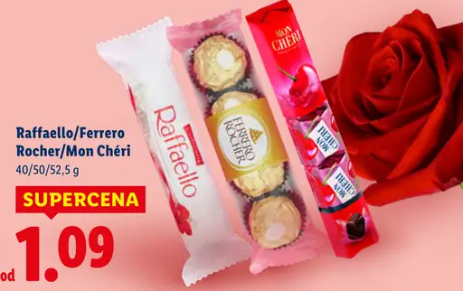 Raffaello / Ferrero Rocher / Mon Chéri pralinky