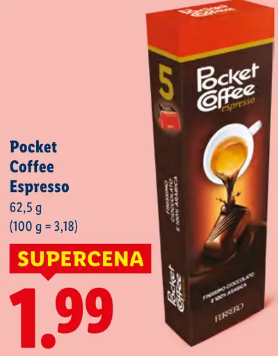 Pocket Coffee Espresso čokoládové pralinky
