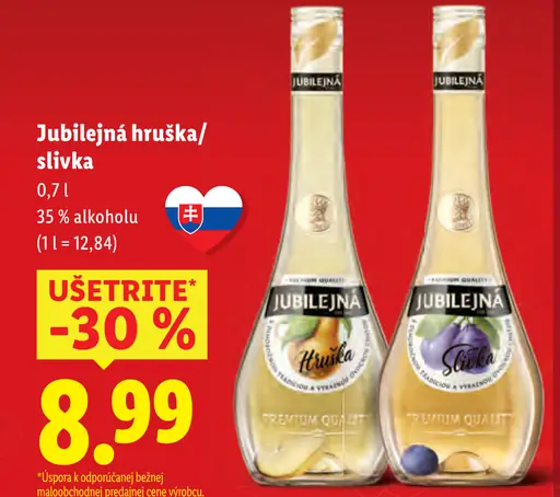 Jubilejná hruška/slivka likér