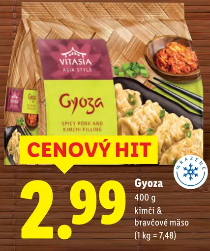Vitasia Gyoza kimči a bravčové mäso